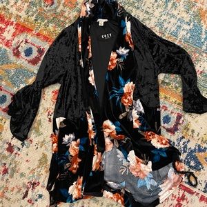 Women’s velvet kimono